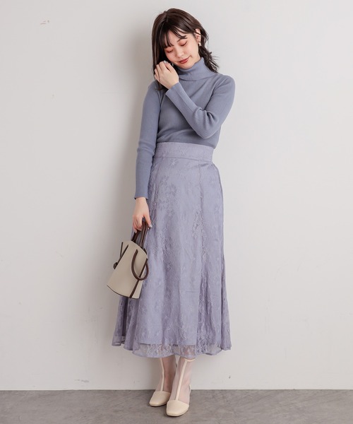 natural couture（ナチュラルクチュール）の「もちもちベーシックリブタートル（ニット/セーター・レディース・オフホワイト/グリーン/ライトベージュ/その他1/サックスブルー/その他2/ブラック・FREE）」の21枚目の写真