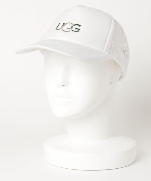 UGG(アグ)の「UGG ロゴ メッシュキャップ / アグ ロゴ メッシュキャップ(キャップ・レディース・ブラック/ホワイト・FREE)」の2枚目の写真