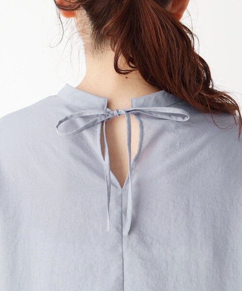 pink adobe（ピンクアドベ）の「◆【M-LL】ピンタックブラウス（シャツ/ブラウス・レディース・チャコールグレー/ライトブルー/アイボリー/ライトベージュ・40/38/42）」の9枚目の写真