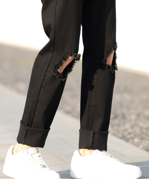 neos(ネオス)の「【neos -addictive design-】ストレッチ ブリーチ ダメージ スキニー デニムパンツ(デニムパンツ・メンズ・ブラック系その他/ブルー・MEDIUM/SMALL/LARGE/X-LARGE)」の12枚目の写真
