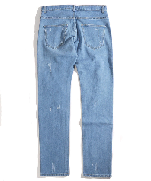 neos(ネオス)の「【neos -addictive design-】ストレッチ ブリーチ ダメージ スキニー デニムパンツ(デニムパンツ・メンズ・ブラック系その他/ブルー・MEDIUM/SMALL/LARGE/X-LARGE)」の14枚目の写真