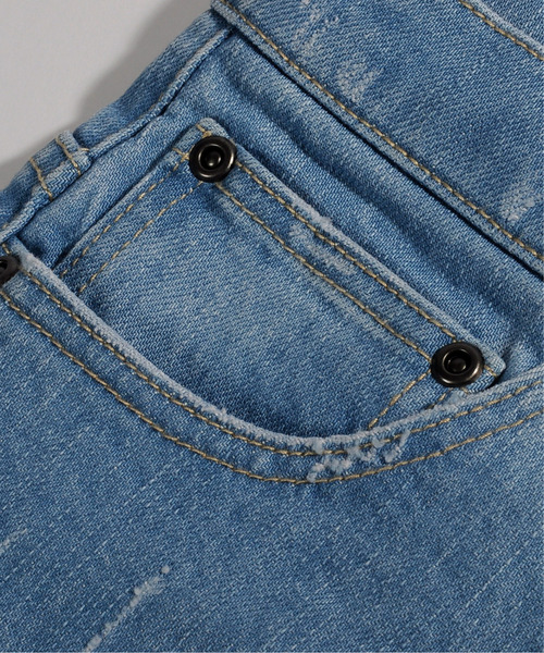 neos(ネオス)の「【neos -addictive design-】ストレッチ ブリーチ ダメージ スキニー デニムパンツ(デニムパンツ・メンズ・ブラック系その他/ブルー・MEDIUM/SMALL/LARGE/X-LARGE)」の17枚目の写真