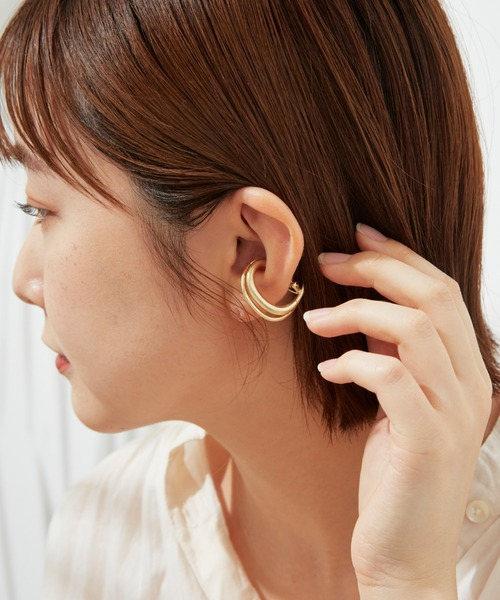 Auntie Rosa Holiday（アンティローザホリデー）の「ニュアンスイアリング（片耳）（イヤリング・レディース・ゴールド/シルバー・FREE）」の9枚目の写真