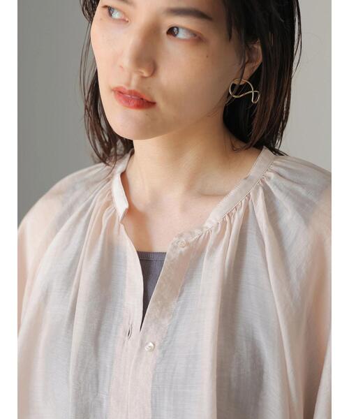 AMERICAN HOLIC（アメリカンホリック）の「シアードルマンギャザーブラウス（シャツ/ブラウス・レディース・チャコールグレー/ライトグレー/ベージュ/サックスブルー/イエロー・MEDIUM/LARGE）」の21枚目の写真