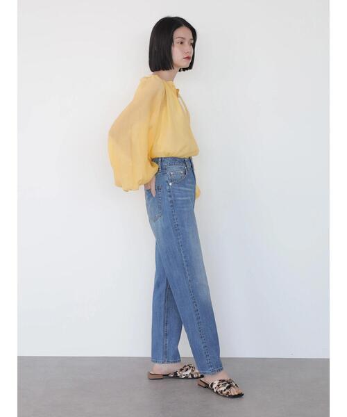 AMERICAN HOLIC（アメリカンホリック）の「シアードルマンギャザーブラウス（シャツ/ブラウス・レディース・チャコールグレー/ライトグレー/ベージュ/サックスブルー/イエロー・MEDIUM/LARGE）」の16枚目の写真