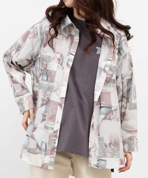 WEGO（ウィゴー）の「WEGO/ルーズマーブルシャツ（シャツ/ブラウス・レディース・その他3/その他1/その他2・FREE）」の3枚目の写真