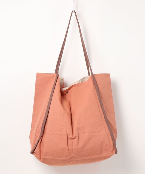 DONOBAN（ドノバン）の「パイピング細ハンドルトート [E]（トートバッグ・レディース・キナリ/オレンジ/ネイビー/チャコール/モスグリーン・ONESIZE）」の7枚目の写真