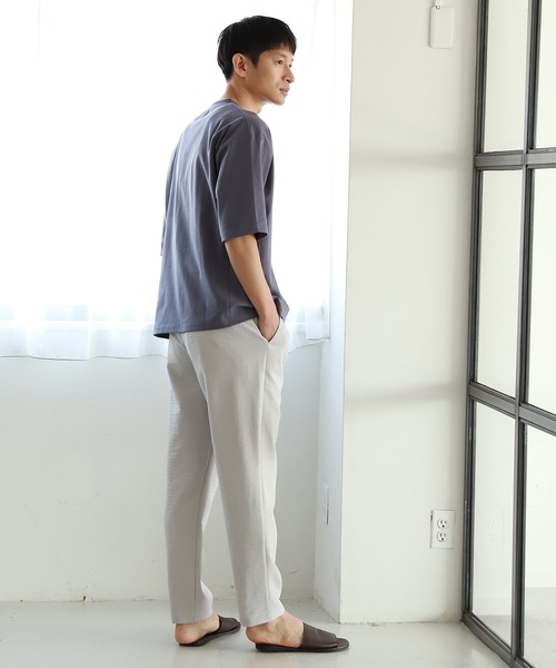 LAKOLE（ラコレ）の「スムーススウェットライクTシャツ / 939195（Tシャツ/カットソー・メンズ・ホワイト/ブルーグレー/チャコール/ベージュ/ライトグリーン・MEDIUM/LARGE/X-LARGE）」の18枚目の写真