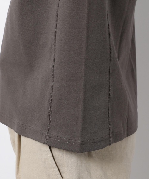 LAKOLE（ラコレ）の「スムーススウェットライクTシャツ / 939195（Tシャツ/カットソー・メンズ・ホワイト/ブルーグレー/チャコール/ベージュ/ライトグリーン・MEDIUM/LARGE/X-LARGE）」の9枚目の写真