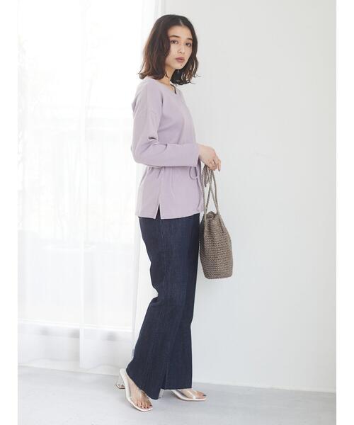 Green　Parks（グリーンパークス）の「・ロングハンドルペーパーショルダーバッグ＊（ショルダーバッグ・レディース・ライトベージュ/グレイッシュベージュ・FREE）」の4枚目の写真