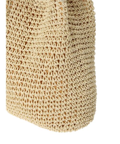 Green　Parks（グリーンパークス）の「・ロングハンドルペーパーショルダーバッグ＊（ショルダーバッグ・レディース・ライトベージュ/グレイッシュベージュ・FREE）」の13枚目の写真