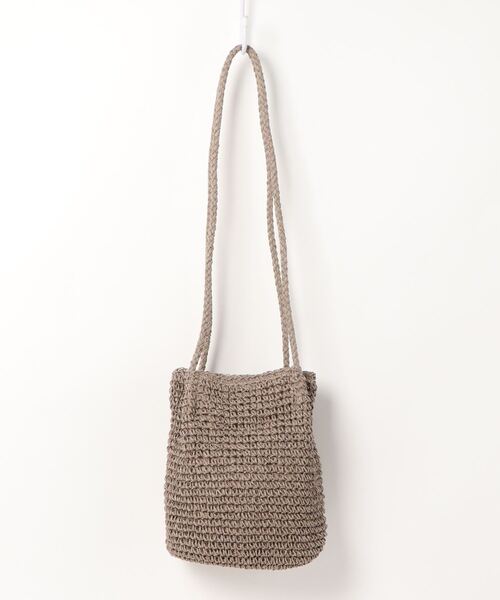 Green　Parks（グリーンパークス）の「・ロングハンドルペーパーショルダーバッグ＊（ショルダーバッグ・レディース・ライトベージュ/グレイッシュベージュ・FREE）」の15枚目の写真