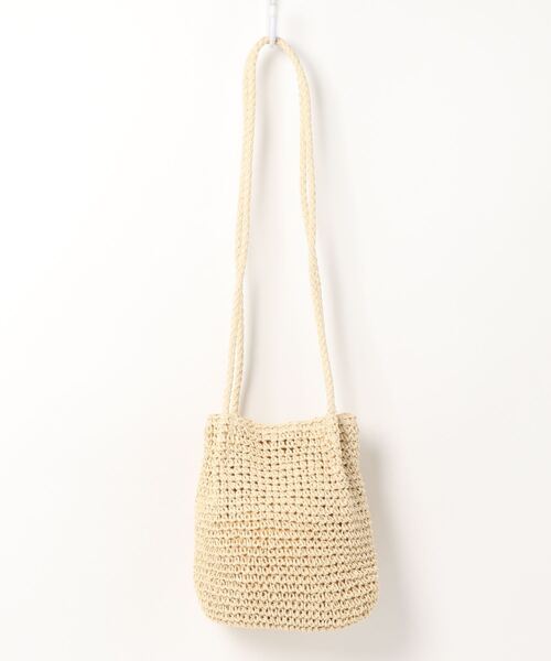 Green　Parks（グリーンパークス）の「・ロングハンドルペーパーショルダーバッグ＊（ショルダーバッグ・レディース・ライトベージュ/グレイッシュベージュ・FREE）」の16枚目の写真