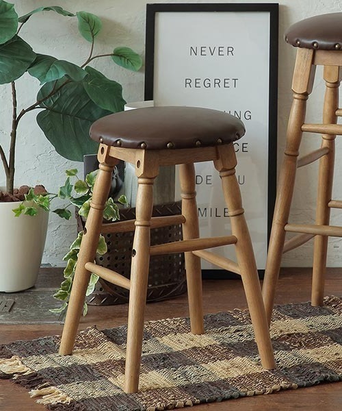 GEORGE'S（ジョージズ）の「Rasic ロースツール ブラウン（家具・レディース・ブラウン・FREE）」の3枚目の写真