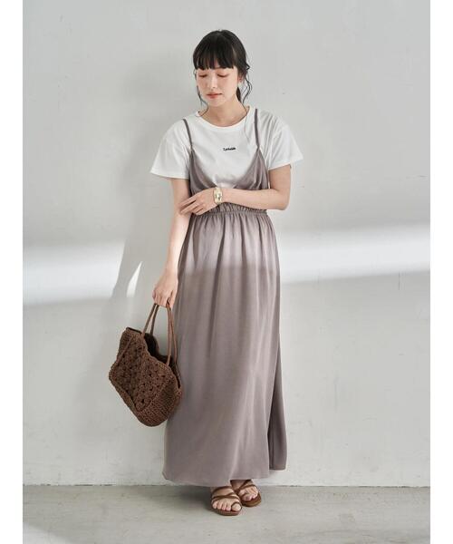 earth music&ecology（アースミュージックアンドエコロジー）の「カシュクールキャミワンピース ＊（ワンピース・レディース・モカ/ミント/その他・FREE）」の22枚目の写真