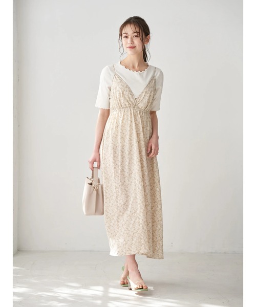 earth music&ecology（アースミュージックアンドエコロジー）の「カシュクールキャミワンピース ＊（ワンピース・レディース・モカ/ミント/その他・FREE）」の6枚目の写真