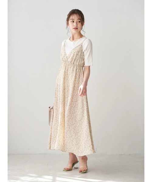 earth music&ecology（アースミュージックアンドエコロジー）の「カシュクールキャミワンピース ＊（ワンピース・レディース・モカ/ミント/その他・FREE）」の8枚目の写真