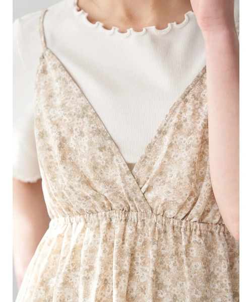 earth music&ecology（アースミュージックアンドエコロジー）の「カシュクールキャミワンピース ＊（ワンピース・レディース・モカ/ミント/その他・FREE）」の10枚目の写真