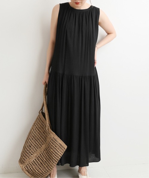 IENA（イエナ）の「カールマイヤーティアードワンピース◆（ワンピース・レディース・ブラック/ネイビー・38/36）」の18枚目の写真