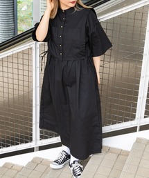 kutir | レイヤード風シャツワンピース(シャツワンピース)