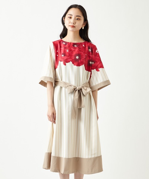 ふりふ（フリフ）の「【姉萌音】ウエストリボンワンピース（ワンピース・レディース・ピンク系その他/ライラック・FREE）」の14枚目の写真