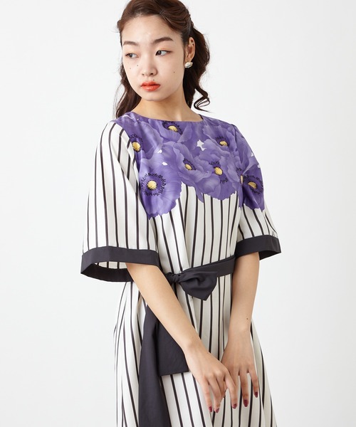 ふりふ（フリフ）の「【姉萌音】ウエストリボンワンピース（ワンピース・レディース・ピンク系その他/ライラック・FREE）」の10枚目の写真