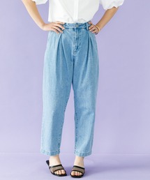 タックテーパードパンツ*