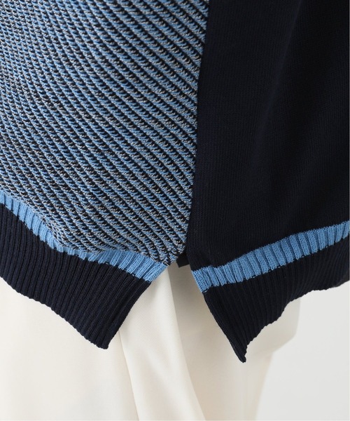 WRAPINKNOT（ラッピンノット）の「【WKED / ウィークエンド】 フェイクデニム ニットベスト（ベスト・メンズ・ネイビー・MEDIUM/LARGE）」の10枚目の写真
