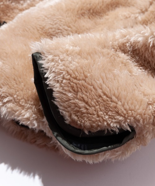 glamb（グラム）の「Reversible boa China JKT / リバーシブルボアチャイナジャケット（その他アウター・メンズ・ネイビー/ベージュ/ブラック・S/L/M）」の14枚目の写真