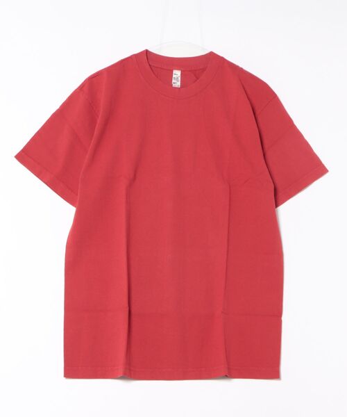 LOS ANGELES APPAREL（ロサンゼルスアパレル）の「★LOS ANGELES APPAREL★6.5oz Garment Dye CrewNeck T-SHIRT - ロサンゼルスアパレル　ガーメントダイクルーネックTシャツ（Tシャツ/カットソー・レディース・グリーン/クリーム/クリアブルー/スミクロ/パープル/ベージュ/ブラック/ホワイト/ライトグレー/ライトピンク/レッド系その他2/ネイビー/レッド系その他・X-LARGE/XX-LARGE/LARGE/MEDIUM/XXX-LARGE/SMALL）」の12枚目の写真