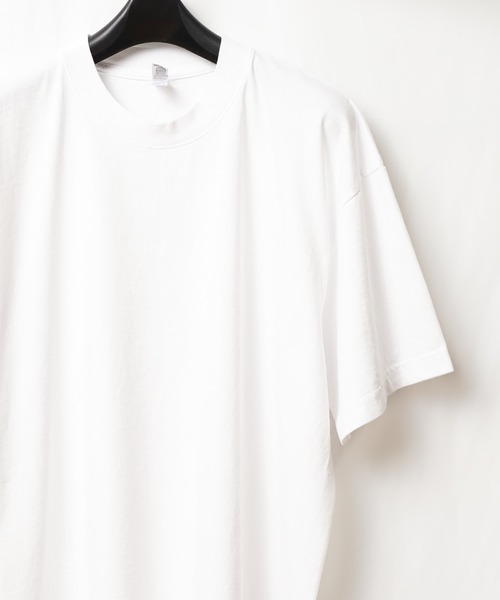 LOS ANGELES APPAREL（ロサンゼルスアパレル）の「★LOS ANGELES APPAREL★6.5oz Garment Dye CrewNeck T-SHIRT - ロサンゼルスアパレル　ガーメントダイクルーネックTシャツ（Tシャツ/カットソー・レディース・グリーン/クリーム/クリアブルー/スミクロ/パープル/ベージュ/ブラック/ホワイト/ライトグレー/ライトピンク/レッド系その他2/ネイビー/レッド系その他・X-LARGE/XX-LARGE/LARGE/MEDIUM/XXX-LARGE/SMALL）」の2枚目の写真