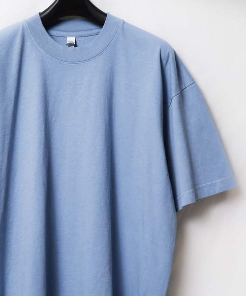 LOS ANGELES APPAREL（ロサンゼルスアパレル）の「★LOS ANGELES APPAREL★6.5oz Garment Dye CrewNeck T-SHIRT - ロサンゼルスアパレル　ガーメントダイクルーネックTシャツ（Tシャツ/カットソー・レディース・グリーン/クリーム/クリアブルー/スミクロ/パープル/ベージュ/ブラック/ホワイト/ライトグレー/ライトピンク/レッド系その他2/ネイビー/レッド系その他・X-LARGE/XX-LARGE/LARGE/MEDIUM/XXX-LARGE/SMALL）」の9枚目の写真