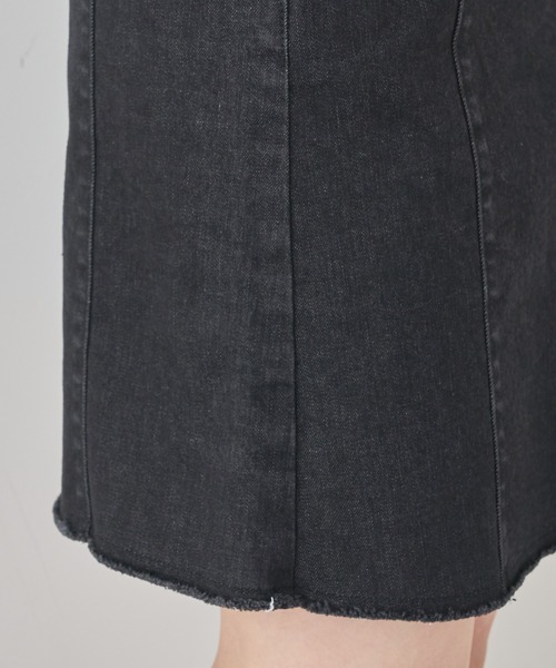 Chico(チコ)の「切替デニムミニスカート(デニムスカート・レディース・ブラック/グリーン/ピンク・SMALL/MEDIUM)」の6枚目の写真