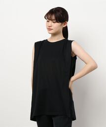 AMERICAN HOLIC | サイドタックフレアノースリーブカットプルオーバー(Tシャツ/カットソー)