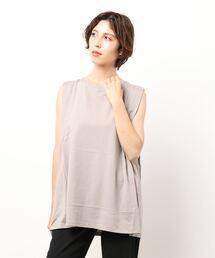 AMERICAN HOLIC | サイドタックフレアノースリーブカットプルオーバー ＊(Tシャツ/カットソー)