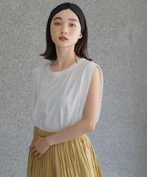 AMERICAN HOLIC | サイドタックフレアノースリーブカットプルオーバー ＊(Tシャツ/カットソー)