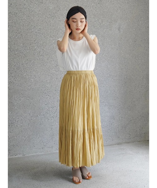 AMERICAN HOLIC（アメリカンホリック）の「サイドタックフレアノースリーブカットプルオーバー ＊（Tシャツ/カットソー・レディース・モカ/ブラック/オフホワイト/ライトグレー・M/L）」の17枚目の写真