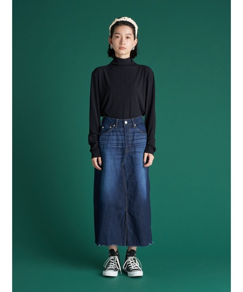 AMERICAN HOLIC（アメリカンホリック）の「Aラインデニムスカート（デニムスカート・レディース・インディゴブルー・S/M/L）」の6枚目の写真
