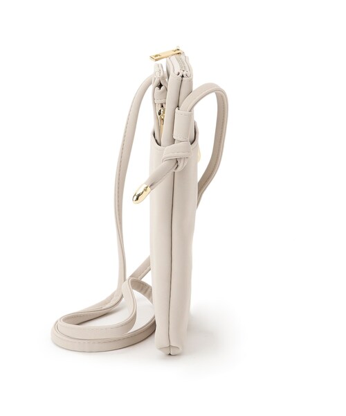 SHOO・LA・RUE（シューラルー）の「◆カードケース付縦型ポシェット（ショルダーバッグ・レディース・チャコールグレー/ベージュ/カーキ/ピンク系9・00）」の9枚目の写真