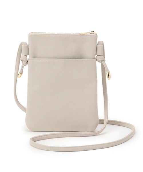 SHOO・LA・RUE（シューラルー）の「◆カードケース付縦型ポシェット（ショルダーバッグ・レディース・チャコールグレー/ベージュ/カーキ/ピンク系9・00）」の10枚目の写真