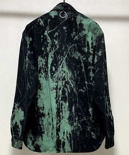 KIDILL(キディル)の「KIDILL × EDWIN Patch Denim Shirts (KLED19 P)(シャツ/ブラウス・メンズ・ブラック×グリーン/ブラック×ピンク・44/46)」の4枚目の写真