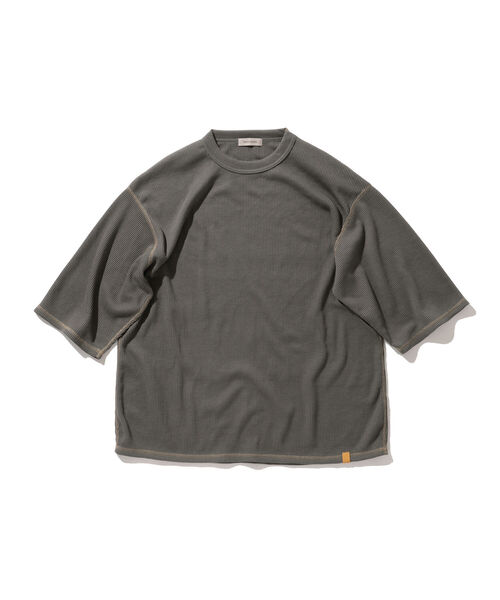 BEAMS LIGHTS（ビームスライツ）の「BEAMS LIGHTS / サーマル 半袖 Tシャツ（Tシャツ/カットソー・メンズ・グレー/オフホワイト/ネイビー・SMALL/MEDIUM/LARGE）」の6枚目の写真