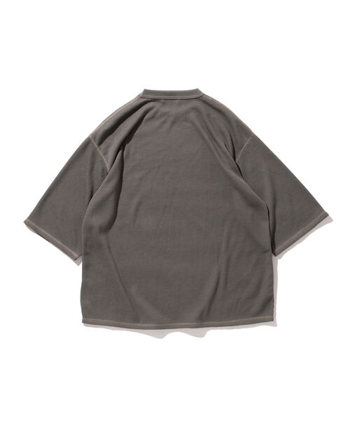 BEAMS LIGHTS（ビームスライツ）の「BEAMS LIGHTS / サーマル 半袖 Tシャツ（Tシャツ/カットソー・メンズ・グレー/オフホワイト/ネイビー・SMALL/MEDIUM/LARGE）」の11枚目の写真