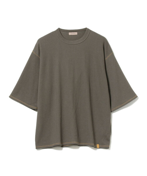 BEAMS LIGHTS（ビームスライツ）の「BEAMS LIGHTS / サーマル 半袖 Tシャツ（Tシャツ/カットソー・メンズ・グレー/オフホワイト/ネイビー・SMALL/MEDIUM/LARGE）」の18枚目の写真