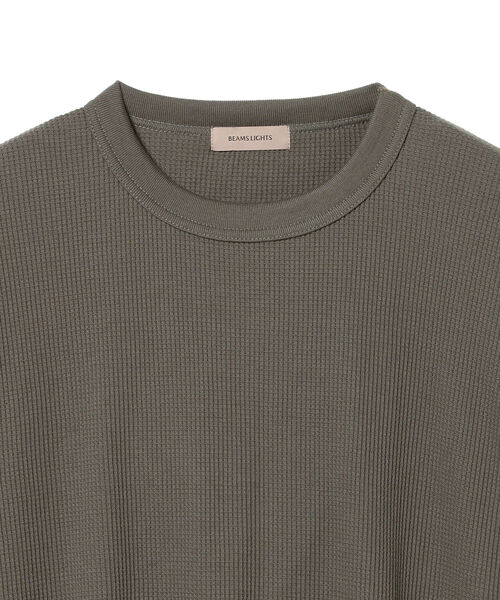 BEAMS LIGHTS（ビームスライツ）の「BEAMS LIGHTS / サーマル 半袖 Tシャツ（Tシャツ/カットソー・メンズ・グレー/オフホワイト/ネイビー・SMALL/MEDIUM/LARGE）」の19枚目の写真