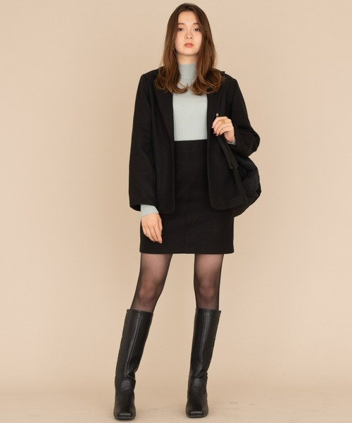 NEUNA（ヌナ）の「履き心地抜群スクエアトゥ/ヴィーガンレザーロングブーツ（ブーツ・レディース・ブラック/ブラウン・SMALL/MEDIUM/LARGE）」の22枚目の写真