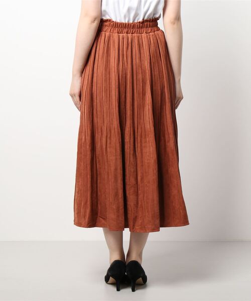 Grand PARK（グランドパーク）の「ミジンコール消しプリーツスカート（スカート・レディース・ブルーグレー/カーキ/ブラウン/ベージュ・FREE）」の6枚目の写真