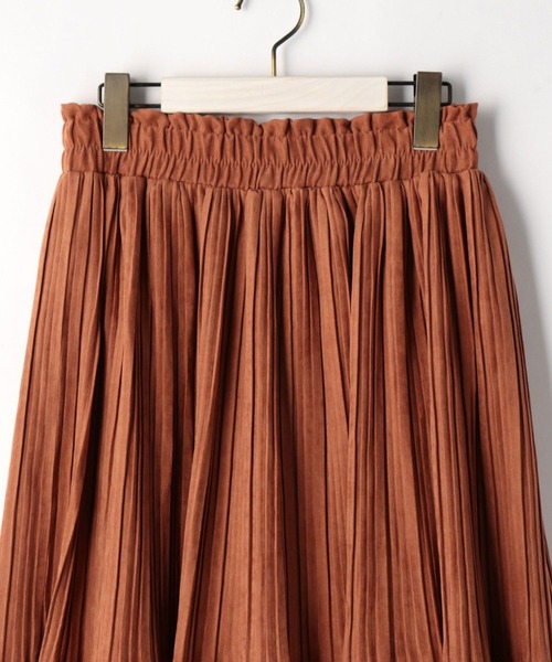 Grand PARK（グランドパーク）の「ミジンコール消しプリーツスカート（スカート・レディース・ブルーグレー/カーキ/ブラウン/ベージュ・FREE）」の21枚目の写真