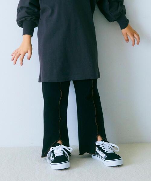 green label relaxing（グリーンレーベルリラクシング）の「TJ GLR テレコパンツ 100cm-130cm（その他パンツ・キッズ・ブラック/ライム・100cm/130cm/120cm/110cm）」の2枚目の写真