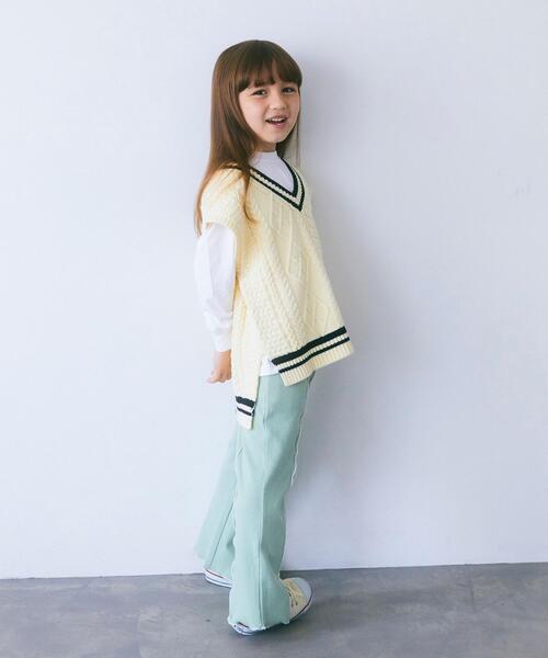 green label relaxing（グリーンレーベルリラクシング）の「TJ GLR テレコパンツ 100cm-130cm（その他パンツ・キッズ・ブラック/ライム・100cm/130cm/120cm/110cm）」の15枚目の写真